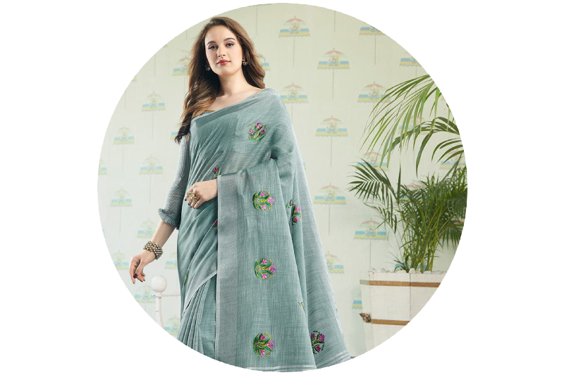 Linen Sarees